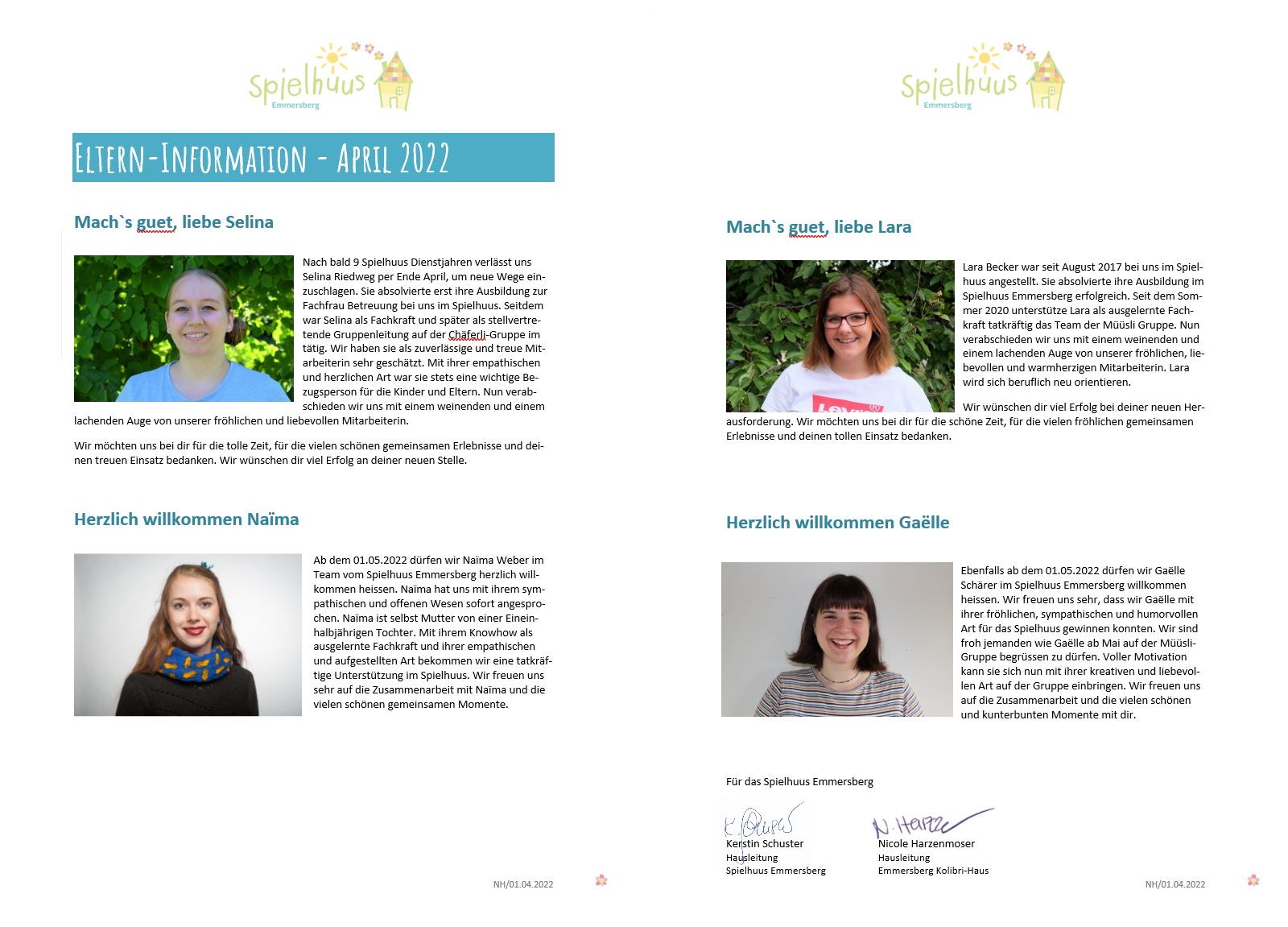 Newsletter Emmersberg Mai 2022